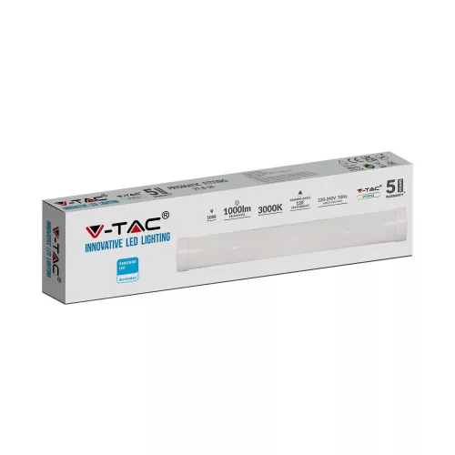 LED lámpa Lineáris Garázsszalag 10W 3000K 30CM SAMSUNG CHIP VT-8-10 V-TAC - 5 év garancia tejes