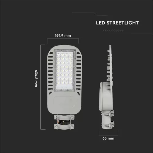 Utcai lámpa LED 50W 4000K SAMSUNG CHIP VT-54ST V-TAC