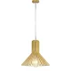 Függesztett lámpa E27 rögzítő fa ernyő krómozott kúpos 350x310mm VT-3350 V-TAC