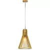 Függesztett lámpa E27 rögzítő fa ernyő krómozott kúpos 250x450mm VT-2450 V-TAC