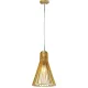 Függesztett lámpa E27 rögzítő fa ernyő krómozott kúpos 250x450mm VT-2450 V-TAC