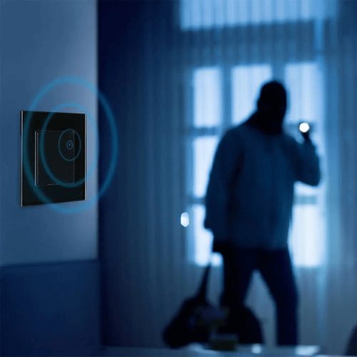 Mikrohullámú mozgásérzékelő 180° IP20 FEKETE Falra szerelhető, állítható V-TAC