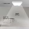 Mennyezeti LED fürdőszobai panellámpa 18W 1800lm 4000K IP44 23cm Négyzet Fehér