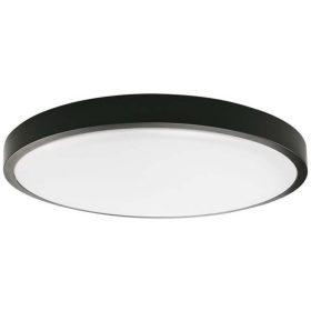   Mennyezeti LED fürdőszobai panellámpa 18W 1800lm 4000K IP44 23cm kerek fekete