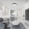 Mennyezeti LED fürdőszobai panellámpa 18W 1800lm 4000K IP44 23cm kerek fekete
