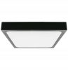 Mennyezeti LED fürdőszobai panellámpa 24W 2400lm 4000K IP44 30cm Négyzet Fekete