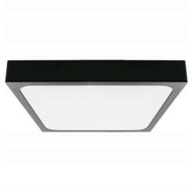   Mennyezeti LED fürdőszobai panellámpa 24W 2400lm 4000K IP44 30cm Négyzet Fekete