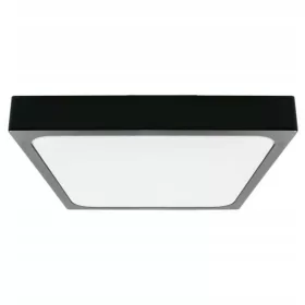   Mennyezeti LED fürdőszobai panellámpa 24W 2400lm 4000K IP44 30cm Négyzet Fekete