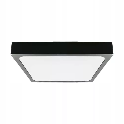 Mennyezeti LED fürdőszobai panellámpa 24W 2400lm 4000K IP44 30cm Négyzet Fekete
