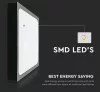 Mennyezeti LED fürdőszobai panellámpa 24W 2400lm 4000K IP44 30cm Négyzet Fekete