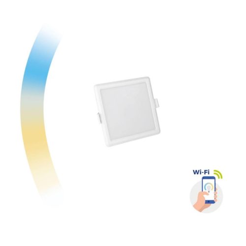 Négyzet alakú LED panel süllyesztett 6W CCT ALGINE SPECTRUM Smart TUYA WiFi szabályozható