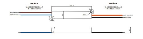 Feszültség LED tápegység 12V 12W 1A GPV-12-12 GLP IP67 hermetikus