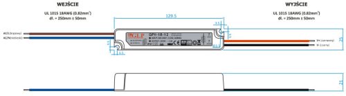 FESZÜLTSÉG LED tápegység 12V 18W 1.5A GPV-18-12 GLP IP67 HERMETIC