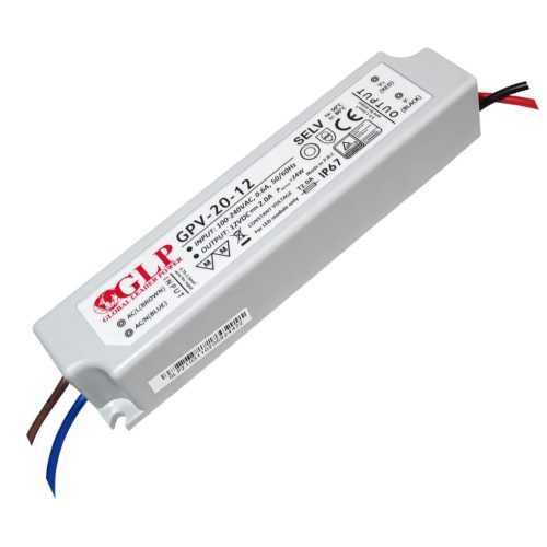 Hermetikus feszültségű LED tápegység GPV 20-12 IP67 2A 24W 12V GLP