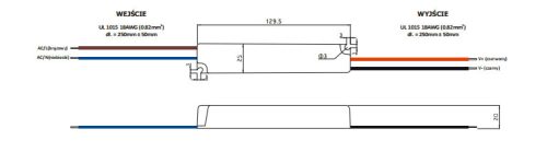 FESZÜLTSÉG LED tápegység 24V 12W 0.5A GPV-12-24 GLP IP67 HERMETIC