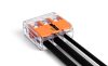 100x WAGO gyorscsatlakozó beépítési csatlakozó 221-412 KÁBELE 2x0,2-4mm