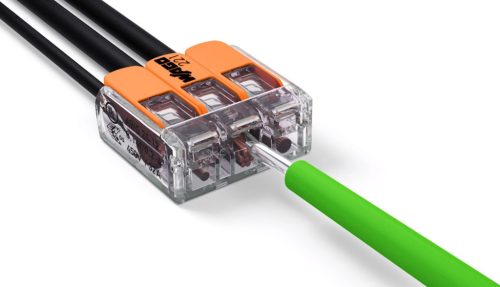 25x WAGO gyorscsatlakozó beépítési csatlakozó 221-415 5x0,2-4 mm-es KÁBEL-hez
