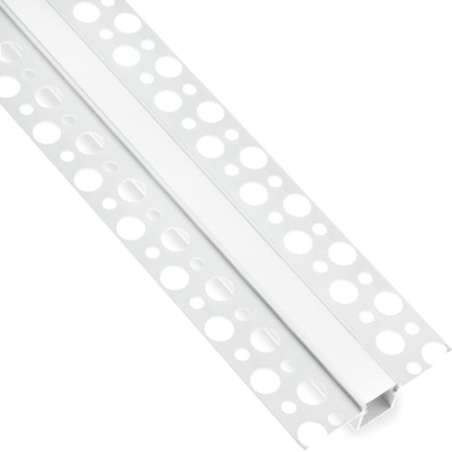 Alumínium profil, süllyesztett, építészeti, LED-hez, KARTON / GIPS lapokba süllyesztve, 2 m + Opál diffúzor