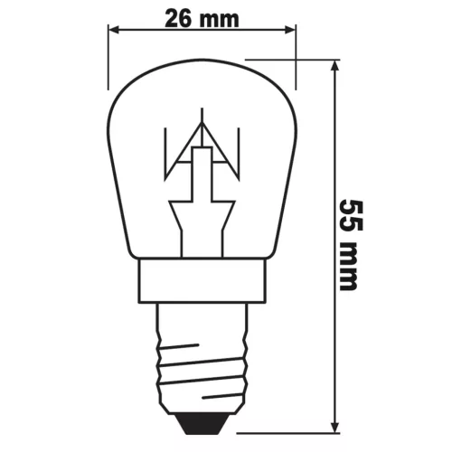 E14 15W T26 OSRAM speciális hűtő izzó