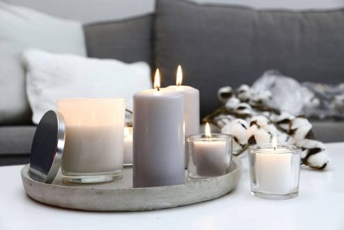 Oszlopgyertya Hagyományos 14 cm Fehér