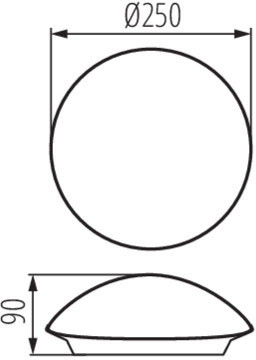 PLAFMIN E27 fehér IP20 Kanlux mennyezeti lámpatest
