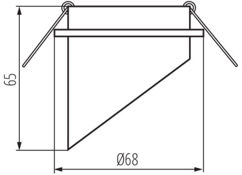 SPAG C MR16 GU10 fekete és arany halogén mennyezeti lámpatest Kanlux