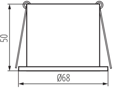 SPAG D MR16 GU10 fekete és arany halogén mennyezeti lámpatest Kanlux