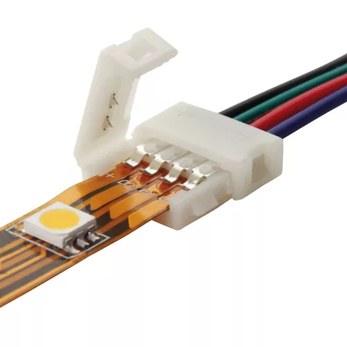 RGB LED szalag csatlakozó, 1 oldalú, 4PIN KANLUX kábellel