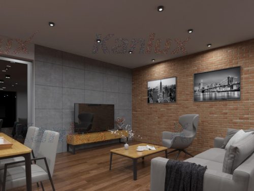 MINI BORD MR16 GU10 fekete IP20 Kanlux halogén mennyezeti lámpatest