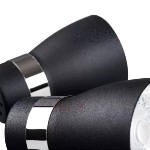 ENALI 3xGU10 fekete Kanlux mennyezeti lámpatest