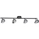 ENALI mennyezeti lámpatest 4xGU10 fekete 68cm Kanlux