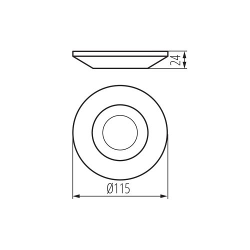Mikrohullámú mozgásérzékelő 2000VA 6m 360° Felületre szerelhető Fehér PRESENSOR KANLUX