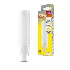  LED fénycső, egyoldalas, G24q-1, 6W = 13W, 600lm, 3000K, meleg, 120°, DULUX LED D/E HF és AC, Osram