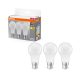 3x LED izzó A60 B22d 8W = 60W 806lm 2700K Meleg 150°-os foglalat Osram