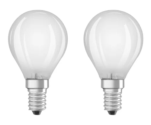 2PAK LED izzó E14 P45 4W = 40W 470lm 2700K meleg OSRAM alap