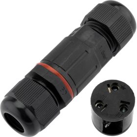   Hermetikus csatlakozó 3x 1,5 mm-es 4-8 mm-es IP68-as kábelhez