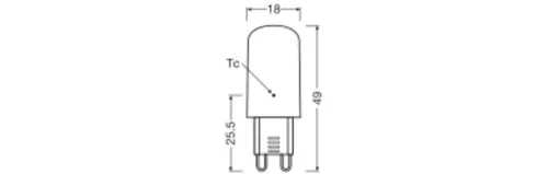 LED kapszulaizzó G9 4.2W = 37W 430lm 2700K Meleg 300° LED PIN Osram