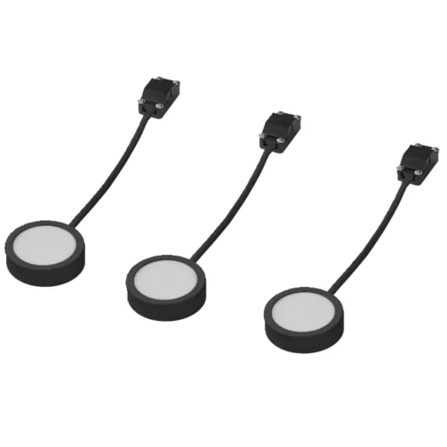 3x LED lámpa 3W 3000K szekrény alatti világítótest fekete LEDVANCE