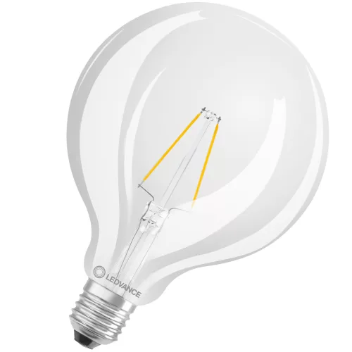 Globe E27 G125 LED izzó 2.5W = 25W 250lm 2700K Meleg 300° Izzószál LEDVANCE