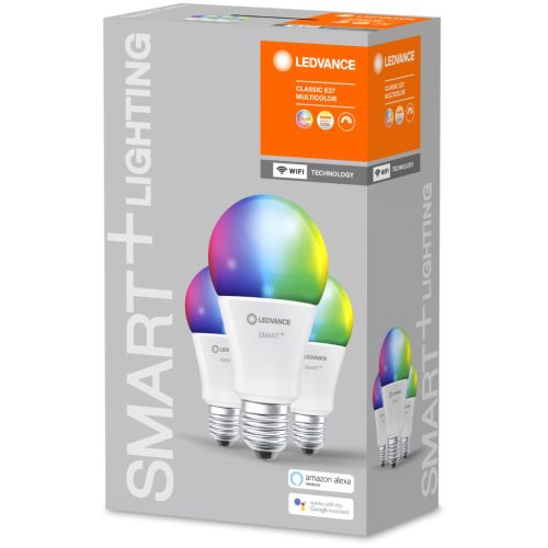 3PAK LED izzó E27 A75 14W = 100W 1521lm CCT RGB SMART+ WiFi szabályozható LEDVANCE