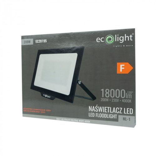 LED reflektor 200W 18000lm 4000K semleges IP65 NL-1 Ecolight