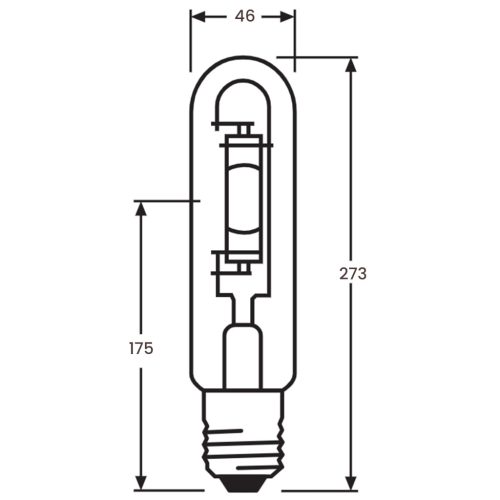 Fémhalogén lámpa Powerstar HQI-T E40 440W 3700K LEDVANCE