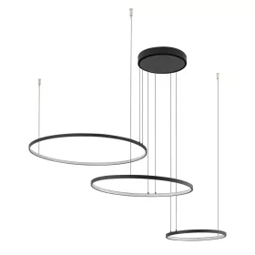   Mennyezeti lámpa, függő x LED 45W 1600lm 3000K Meleg Fekete Modern CIRCOLO LED 10817 Nowodvorski