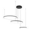 Mennyezeti lámpa, függő x LED 45W 1600lm 3000K Meleg Fekete Modern CIRCOLO LED 10817 Nowodvorski