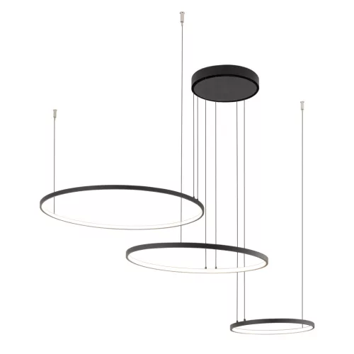 Mennyezeti lámpa, függő x LED 45W 1600lm 3000K Meleg Fekete Modern CIRCOLO LED 10817 Nowodvorski