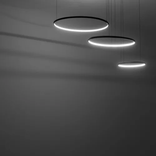 Mennyezeti lámpa, függő x LED 45W 1600lm 3000K Meleg Fekete Modern CIRCOLO LED 10817 Nowodvorski