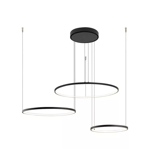 Mennyezeti lámpa, függő x LED 45W 1600lm 3000K Meleg Fekete Modern CIRCOLO LED 10817 Nowodvorski