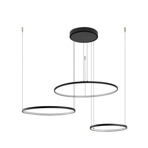 Mennyezeti lámpa, függő x LED 45W 1600lm 3000K Meleg Fekete Modern CIRCOLO LED 10817 Nowodvorski