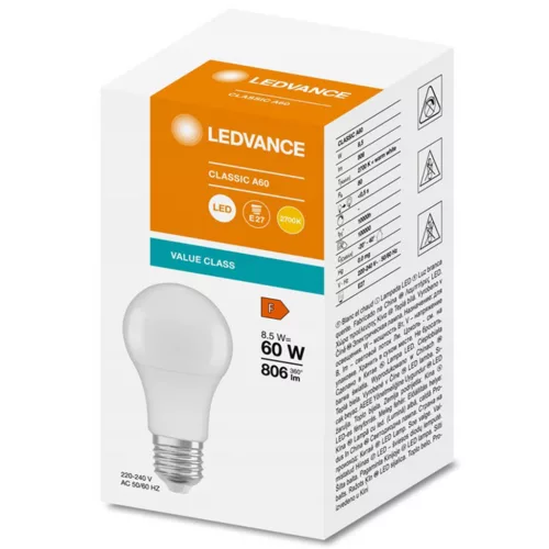 E27 A60 LED izzó 13W = 100W 1521lm 2700K Meleg 360° LEDVANCE