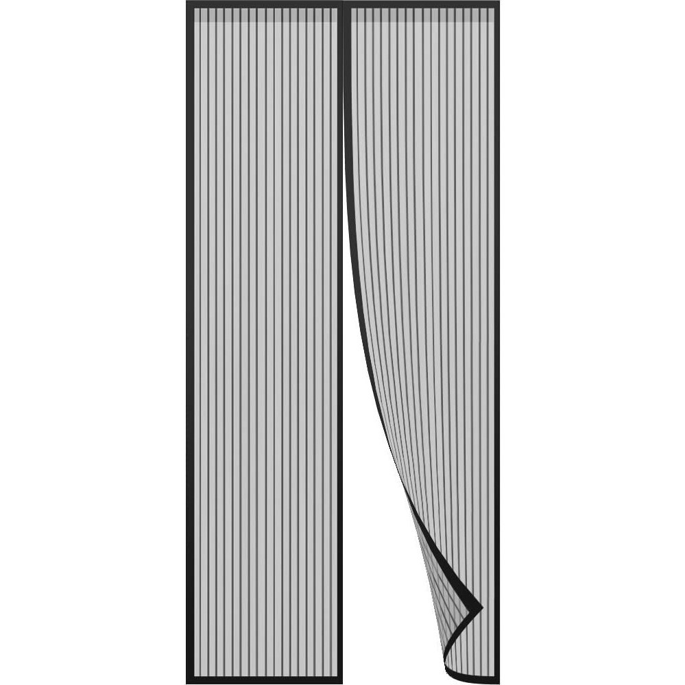 Mágneses függöny Szúnyogháló ajtókhoz 80/90/100 x 210/220cm fekete